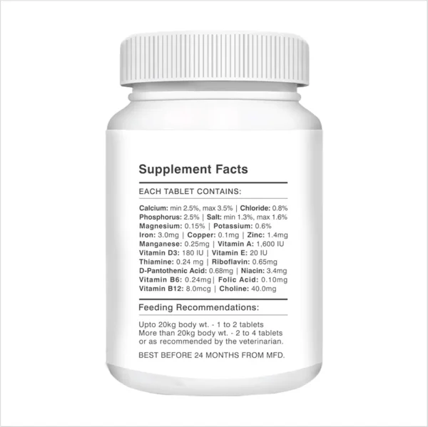 Drools Absolute Dog Supplement Tablet, Vitamin 175g 50 Pieces Jar - Image 2