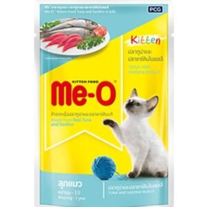 Me-O Wet Kitten Food, Tuna and Sardine in Jelly 80gm