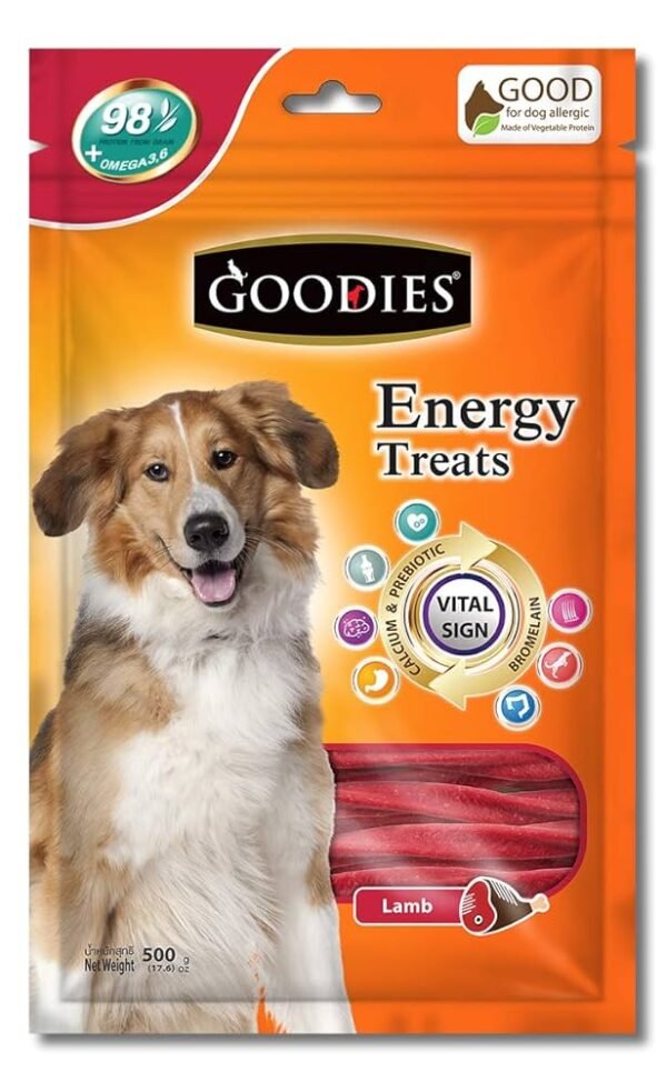 Goodies Energy Treats Bone Shaped For Adult Dogs, Lamb Flavour