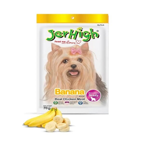 JerHigh Chicken Banana Stix Dog Treat 70gm