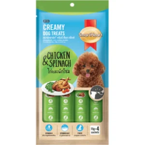 SmartHeart Chicken & Spinach Dog Creamy Treat 60gm