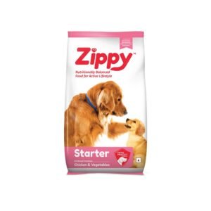 Zippy Starter Dry Dog Food - 3 Kg for Pregnant Mother & Weaning Puppy | Real Chicken & Vegetables, Nutritionally Balanced Dog Food for All Breeds | with Vitamins, Minerals, Probiotics & Salmon Oil