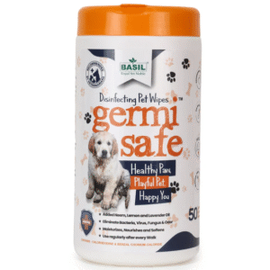 Basil Germi Safe Wet Wipes for Dogs and Cats