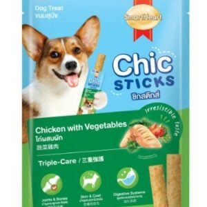 Smart Heart Chicken Stick Dog Treats, Vegetable Flavored, 15gm