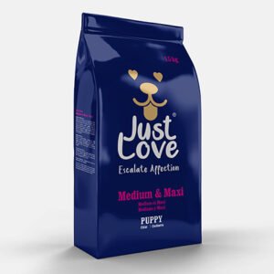 Justlove Medium & Maxi Puppy Premium Dog Food 1.5kg