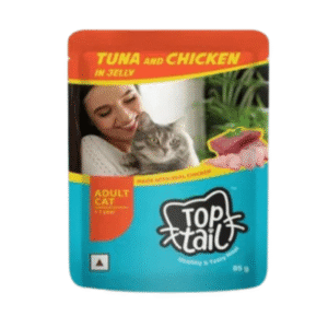 Top Tail Tuna & Chicken In Jelly Adult Gravy Pouch 85gm