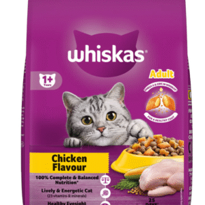Whiskas Adult (+1 year) Dry Cat Food, Chicken Flavour 1.2kg