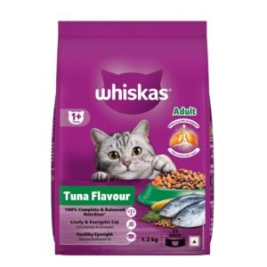 Whiskas Adult (+1 year) Dry Cat Food, Tuna Flavour 1.2kg