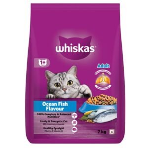 Whiskas Adult (+1 year) Dry Cat Food, Ocean Fish Flavour 7kg