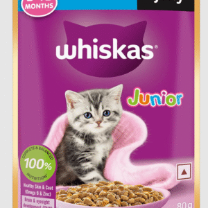 Whiskas Wet Food For Kittens (2-12 Months), Tuna In Jelly Flavour 80gm
