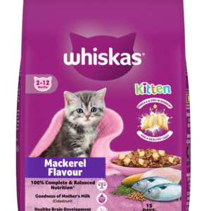 Whiskas Kitten (2-12 months) Dry Cat Food, Mackerel Flavour 1.1kg