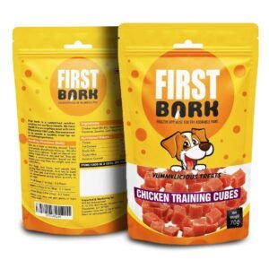 First Bark Chicken Training Cubes Dog Treat 70gm