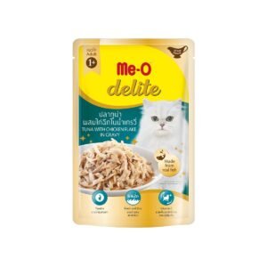 Me-O Delite Tuna With Chicken Flake In Gravy Cat Wet Food 70gm