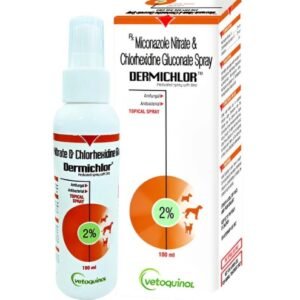 Dermichlor Antibacterial Antifungal Spray for Dogs and Cats 100ml