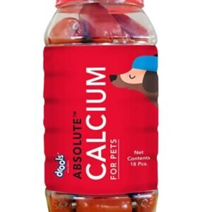 Drools Absolute Dog Supplement Calcium Sausage Jar - 18 Pieces