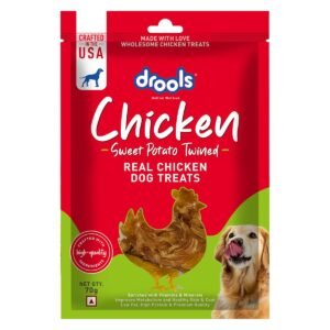 Drools Treat Sweet Potato Twinned Roll 70Gm