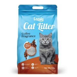 Lozalo Advanced Natural Clumping Cat Litter Sand 5Kg | Coffee Flavor