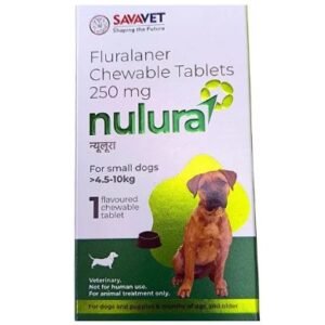 Savavet Nulura (Fluralaner) Tick & Flea Tablet for Small Dogs (4.5 to 10 kg)