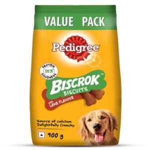 Pedigree Biscrok Biscuits (Above 4 Months) Dog Treats, Lamb Flavour, 900 g