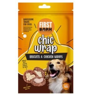 First Bark Chic Wrap Calcium Dumbbell & Chicken Wraps Flavour 70gm