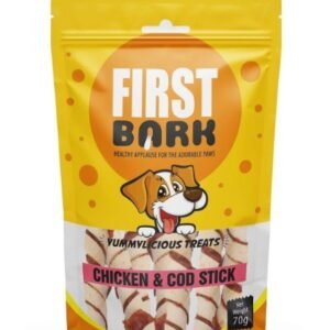 First Bark Chicken Cod Stick Dog Treats 70gm