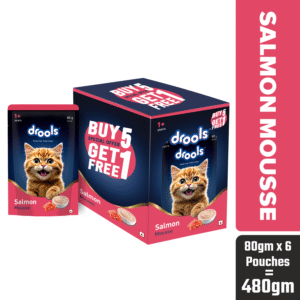 Drools Salmon Mousse Cat 80gm (5+1) Pc