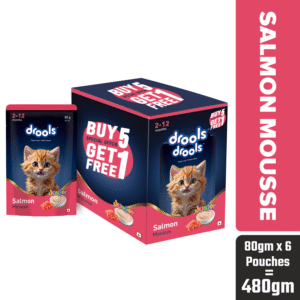 Drools Salmon Mousse Kitten 80gm (5+1) Pc